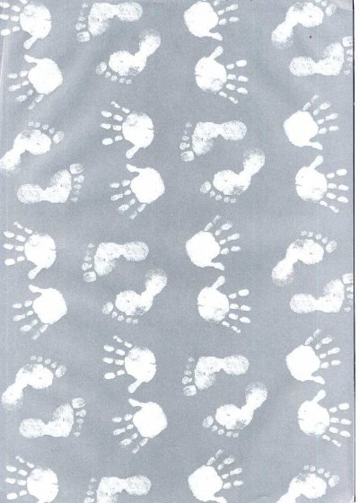 Printed Vellum A4 - Baby Hands & Feet